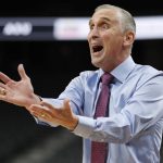 Arizona State coach Bobby Hurley reacts after a play during the second half of the team's NCAA college basketball game against Utah State on Wednesday, Nov. 21, 2018, in Las Vegas. (AP Photo/John Locher)