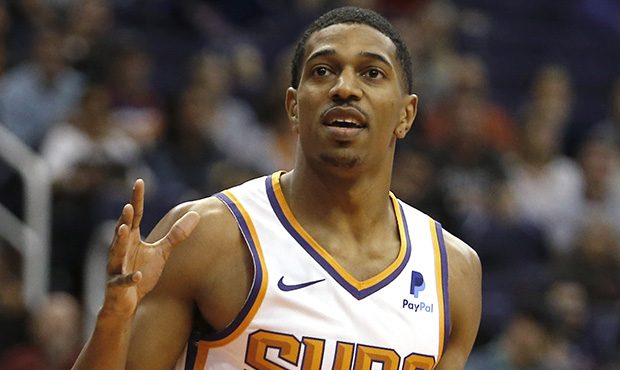 Phoenix Suns guard De'Anthony Melton (14) in the first half during an NBA basketball game against t...