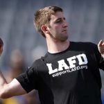 Arizona Cardinals quarterback Josh Rosen warms up before the start of an football game against the Los Angeles Chargers Sunday, Nov. 25, 2018, in Carson, Calif. (AP Photo/Kelvin Kuo)