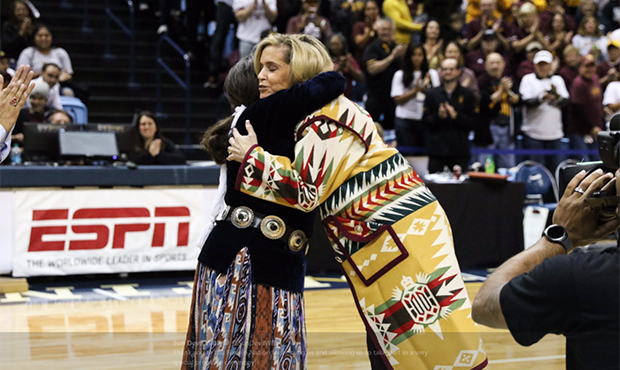 ASU women's basketball head coach Charli Turner Thorne. (Twitter photo/@SunDevilWBB)...