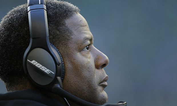 Arizona Cardinals head coach Steve Wilks looks on from the sidelines against the Seattle Seahawks d...