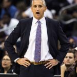 Phoenix Suns head coach Igor Kokoskov shouts out instructions to his team as they play the Sacramento Kings during the second half of an NBA basketball game, Tuesday, Dec. 4, 2018, in Phoenix. (AP Photo/Darryl Webb)