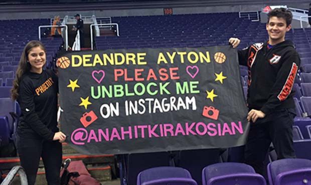 Deandre Ayton fan asks for a second chance on Instagram