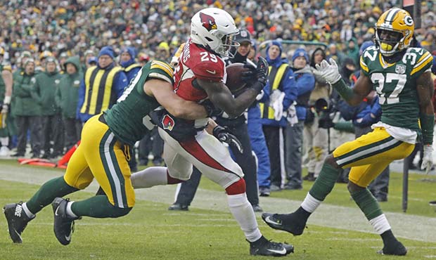 Arizona Cardinals running back Chase Edmonds (29) rushes for a touchdown during the second half of ...