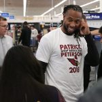 Arizona Cardinals’ Larry Fitzgerald is all smiles during Patrick Peterson’s “Shop with a Jock” event on December 17, 2018, in Tempe, Ariz. (Tyler Drake/Arizona Sports)