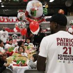 Arizona Cardinals’ Patrick Peterson greets the 50 kids in attendance for the cornerback’s “Shop with a Jock” event on December 17, 2018, in Tempe, Ariz. (Tyler Drake/Arizona Sports)