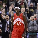 Toronto Raptors forward Pascal Siakam smiles after scoring against the Phoenix Suns during the second half of an NBA basketball game Thursday, Jan. 17, 2019, in Toronto. (Frank Gunn/The Canadian Press via AP)