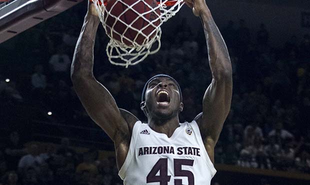 Arizona State's Zylan Cheatham dunks against Oregon during the second half of an NCAA college baske...