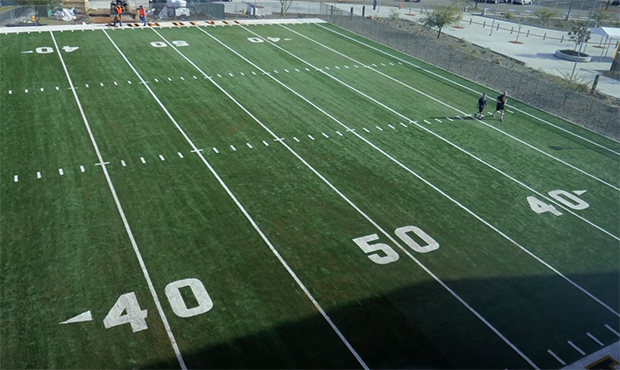 ASU football debuts new agility field outside Sun Devil Stadium