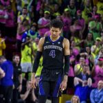 Washington's Matisse Thybulle hangs his head during the second half of the team's NCAA college basketball game against Arizona State on Saturday, Feb. 9, 2019, in Tempe, Ariz. Arizona State won 75-63. (AP Photo/Darryl Webb)