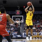 Arizona State's Rob Edwards shoots during the first half against St. John's in a First Four game of the NCAA men's college basketball tournament Wednesday, March 20, 2019, in Dayton, Ohio. (AP Photo/John Minchillo)