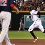 Adam Jones #10 of the Arizona Diamondbacks rounds the bases after hitting a solo home-run against the Boston Red Sox during the fifth inning of the MLB game at Chase Field on April 05, 2019 in Phoenix, Arizona. (Photo by Christian Petersen/Getty Images)