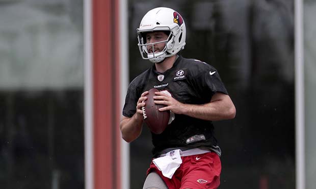 Arizona Cardinals quarterback Josh Rosen (7) looks to throw during an organized NFL team activity T...