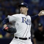 Tampa Bay Rays starting pitcher Blake Snell delivers to the Arizona Diamondbacks during the fifth inning of a baseball game Monday, May 6, 2019, in St. Petersburg, Fla. (AP Photo/Chris O'Meara)