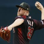 Arizona Diamondbacks starting pitcher Merrill Kelly throws against the San Francisco Giants during the second inning of a baseball game, Friday, May 17, 2019, in Phoenix. (AP Photo/Ralph Freso)