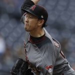 Arizona Diamondbacks relief pitcher Yoshihisa Hirano works against a San Diego Padres batter during the sixth inning of a baseball game Wednesday, May 22, 2019, in San Diego. (AP Photo/Gregory Bull)