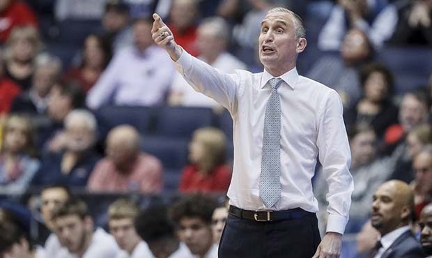 Arizona State coach Bobby Hurley gestures during the second half of the team's First Four game agai...