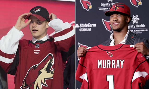 On the left, Victor Soderstrom. Kyler Murray on the right. (AP photos)...