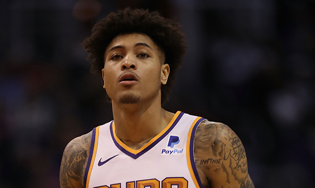 Kelly Oubre Jr. #3 of the Phoenix Suns during the first half of the NBA game against the Golden Sta...