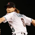 Starting pitcher Mike Leake #8 of the Arizona Diamondbacks throws a warm-up pitch during the first inning of the MLB game against the Philadelphia Phillies at Chase Field on August 06, 2019 in Phoenix, Arizona. (Photo by Christian Petersen/Getty Images)