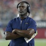 Los Angeles Chargers head coach Anthony Lynn watches during the first half of an NFL preseason football game against the Arizona Cardinals, Thursday, Aug. 8, 2019, in Glendale, Ariz. (AP Photo/Rick Scuteri)