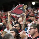Arizona Cardinals fans cheer on during the team’s Red and White Practice Saturday, August 3, 2019, at State Farm Stadium. (Tyler Drake/Arizona Sports)
