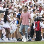 Kyler Murray returns to the University of Oklahoma for the first football game of the 2019 season. (Photo by Alex Simon/Cronkite News)