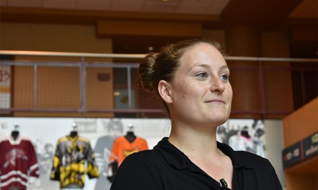 Lyndsey Fry has played a key role in growing female hockey participation in Arizona.(Photo by Nick ...