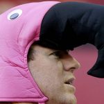 Palmer was a flamingo before a Week 16 win in 2017 against the Giants (AP Photo/Ross D. Franklin)