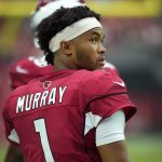 Arizona Cardinals quarterback Kyler Murray (1) stands on the sidelines during the first half of an NFL football game against the Detroit Lions, Sunday, Sept. 8, 2019, in Glendale, Ariz. (AP Photo/Rick Scuteri)