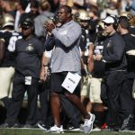 Colorado head coach Mel Tucker directs his team against Arizona in the first half of an NCAA college football game Saturday, Oct. 5, 2019, in Boulder, Colo. (AP Photo/David Zalubowski)