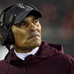 Arizona State coach Herm Edwards watches from the sideline during the second half of the team's NCAA college football game against Oregon State in Corvallis, Ore., Saturday, Nov. 16, 2019. Oregon State won 35-34. (AP Photo/Steve Dykes)