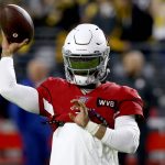 Arizona Cardinals quarterback Kyler Murray warms up prior to an NFL football game against the Pittsburgh Steelers, Sunday, Dec. 8, 2019, in Glendale, Ariz. (AP Photo/Ross D. Franklin)