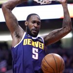 Denver Nuggets guard Will Barton (5) dunks in the first half of an NBA basketball game against the Phoenix Suns, Monday, Dec. 23, 2019, in Phoenix. (AP Photo/Rick Scuteri)