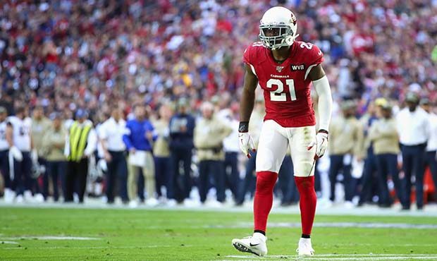 Cornerback Patrick Peterson #21 of the Arizona Cardinals on the field during the first half of the ...