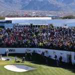 A look at the fans on the 16th hole during the second round of the Waste Management Phoenix Open, Friday, Jan. 31, 2020, in Scottsdale, Ariz. (Tyler Drake/Arizona Sports)