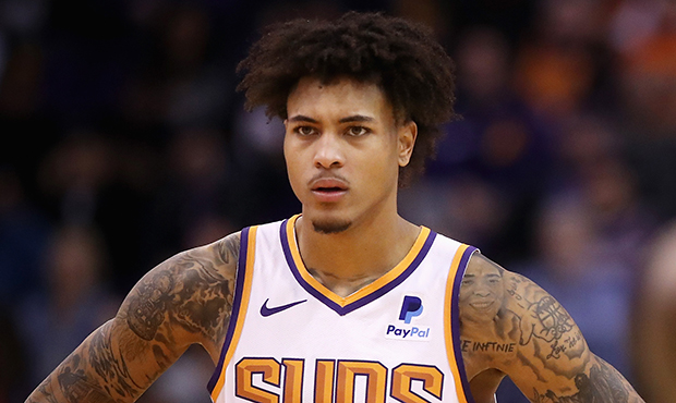 Kelly Oubre Jr. #3 of the Phoenix Suns during the second half of the NBA game against the Portland ...