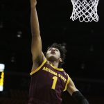 Arizona State guard Remy Martin shoots during the first half of the team's NCAA college basketball game against Washington State in Pullman, Wash., Wednesday, Jan. 29, 2020. (AP Photo/Young Kwak)