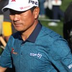 PGA pro K.J. Choi walks off the 10th green during the second round of the Waste Management Phoenix Open on Friday, Jan 31, 2020, in Scottsdale, Ariz. (Tyler Drake/Arizona Sports)