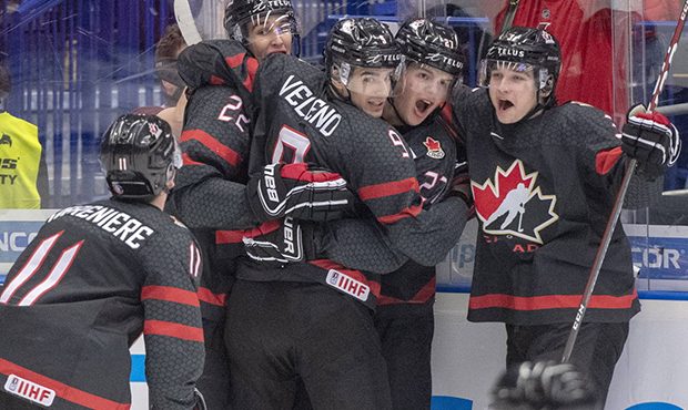 Barrett Hayton named player of the game in World Juniors title game
