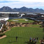 PGA pro Troy Merritt hits a tee shot on No. 16 during Round 1 of the Waste Management Phoenix Open, Thursday, Jan. 30, 2020, in Scottsdale, Ariz. (Tyler Drake/Arizona Sports)