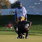 PGA pro Webb Simpson reads the green during Round 1 of the Waste Management Phoenix Open, Thursday, Jan. 30, 2020, in Scottsdale, Ariz. (Tyler Drake/Arizona Sports)