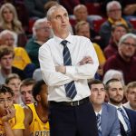 TEMPE, AZ - FEBRUARY 22:  Arizona State Sun Devils head coach Bobby Hurley looks on during the college basketball game between the Oregon State Beavers and the Arizona State Sun Devils on February 22, 2020 at Desert Financial Arena in Tempe, Arizona. (Photo by Kevin Abele/Icon Sportswire via Getty Images)