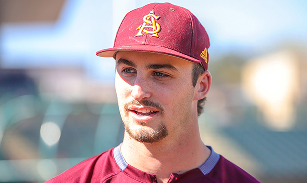 Arizona State pitcher Will Levine's fastball consistently hits in the 92-94 mph range and reached a...