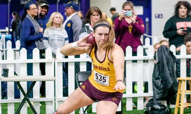 Samantha Noennig is the reigning NCAA champion in both indoor and outdoor shot put, and she current...