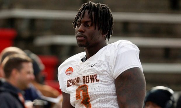 South Carolina's Javon Kinlaw of the South squad during practice for the Senior Bowl Wednesday, Jan...