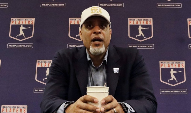 FIEL - In this Feb. 19, 2017, file photo, Tony Clark, executive director of the Major League Player...