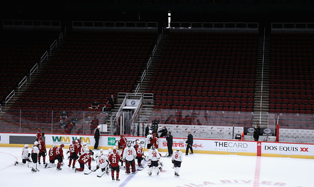 Coyotes adapting to new normal with scrimmages, playoffs upcoming