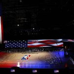 A general view inside The Arena before an NBA basketball game between the Phoenix Suns and the Los Angeles Clippers  Tuesday, Aug. 4, 2020, in Lake Buena Vista, Fla. (Kevin C. Cox/Pool Photo via AP)