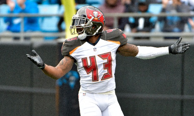 Safety T.J. Ward with the Tampa Bay Buccaneers (Grant Halverson/Getty Images)...